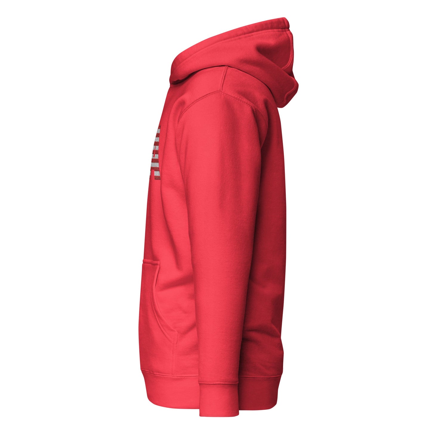 USA Large Embroidery Unisex Hoodie | Patriotic Apparel