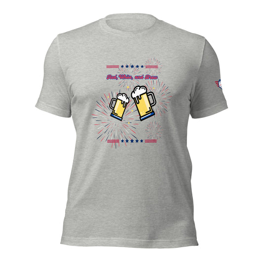 Red, White, and Brew Tee | Unisex Patriotic T-Shirt
