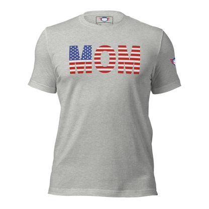 Mom USA Unisex T-Shirt | Patriotic Mother's Day Tee