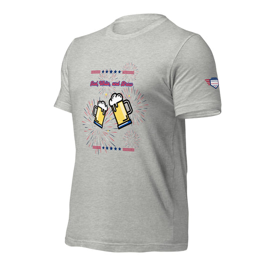 Red, White, and Brew Tee | Unisex Patriotic T-Shirt