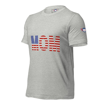 Mom USA Unisex T-Shirt | Patriotic Mother's Day Tee