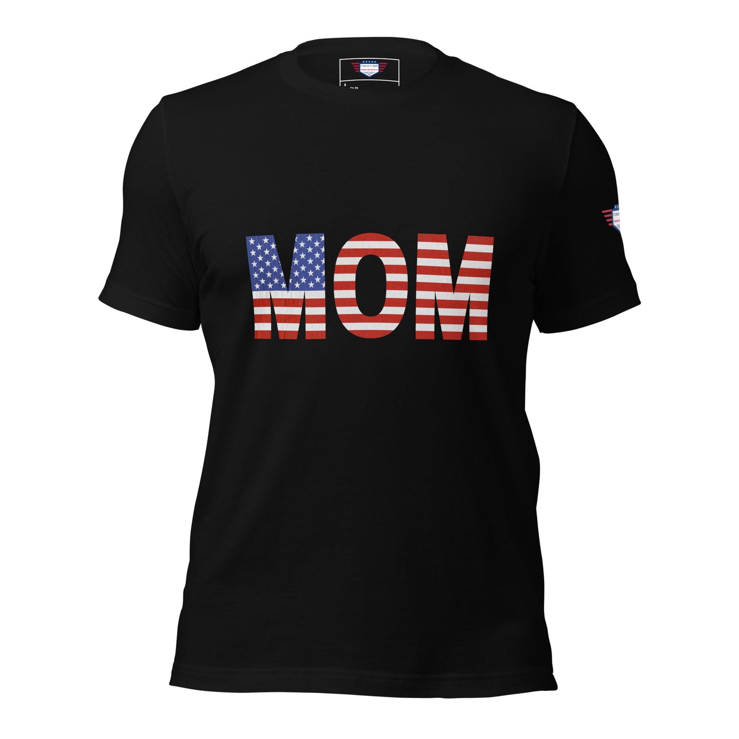 Mom USA Unisex T-Shirt | Patriotic Mother's Day Tee