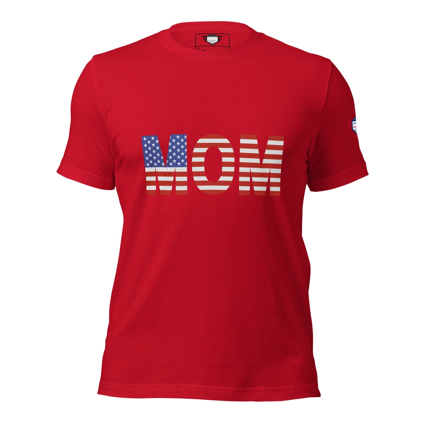 Mom USA Unisex T-Shirt | Patriotic Mother's Day Tee