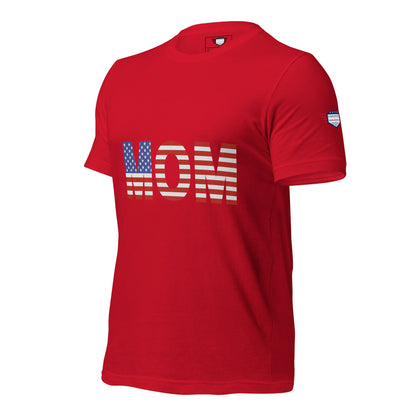 Mom USA Unisex T-Shirt | Patriotic Mother's Day Tee
