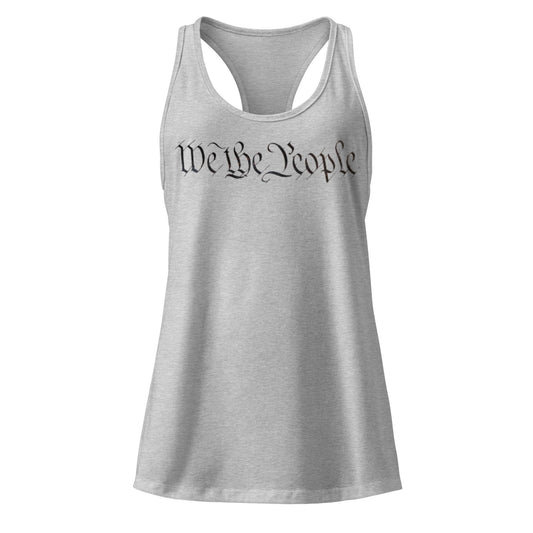 We The People Racerback Tank | Women's Fitted Patriotic Top